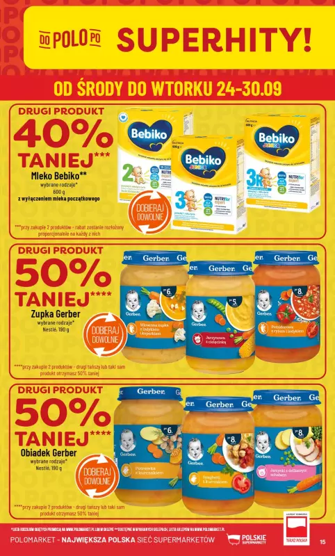 POLOmarket - gazetka promocyjna Gazetka od środy 24.09 do wtorku 30.09 - strona 15