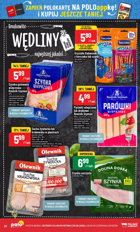 POLOmarket - gazetka promocyjna Gazetka od środy 24.09 do wtorku 30.09 - strona 26