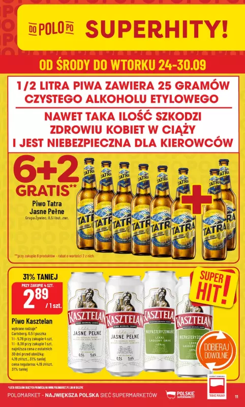 POLOmarket - gazetka promocyjna Gazetka od środy 24.09 do wtorku 30.09 - strona 11