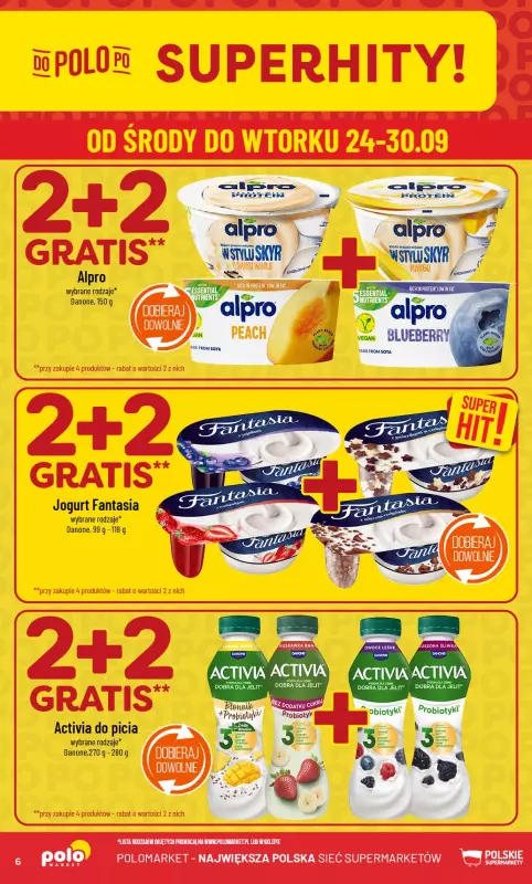 POLOmarket - gazetka promocyjna Gazetka od środy 24.09 do wtorku 30.09 - strona 6