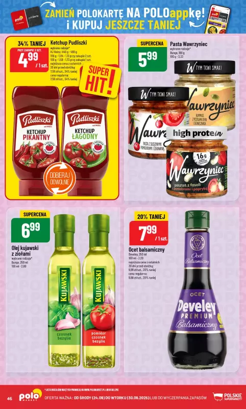 POLOmarket - gazetka promocyjna Gazetka od środy 24.09 do wtorku 30.09 - strona 46