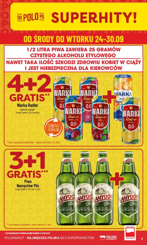 POLOmarket - gazetka promocyjna Gazetka od środy 24.09 do wtorku 30.09 - strona 9