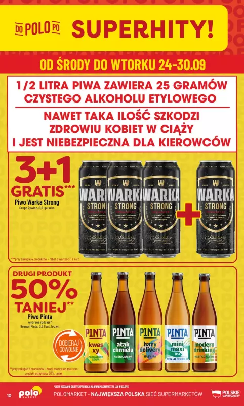POLOmarket - gazetka promocyjna Gazetka od środy 24.09 do wtorku 30.09 - strona 10