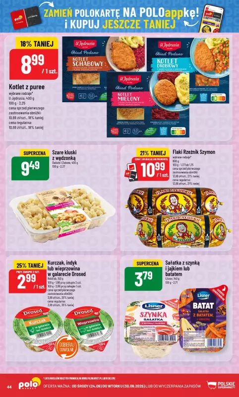 POLOmarket - gazetka promocyjna Gazetka od środy 24.09 do wtorku 30.09 - strona 44