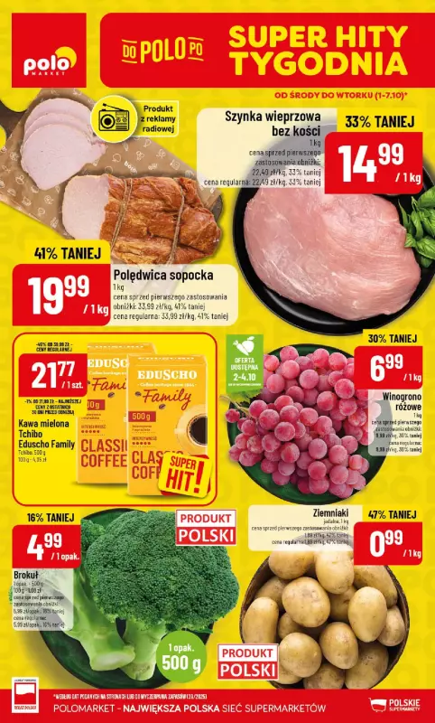 POLOmarket - gazetka promocyjna Gazetka od środy 01.10 do wtorku 07.10