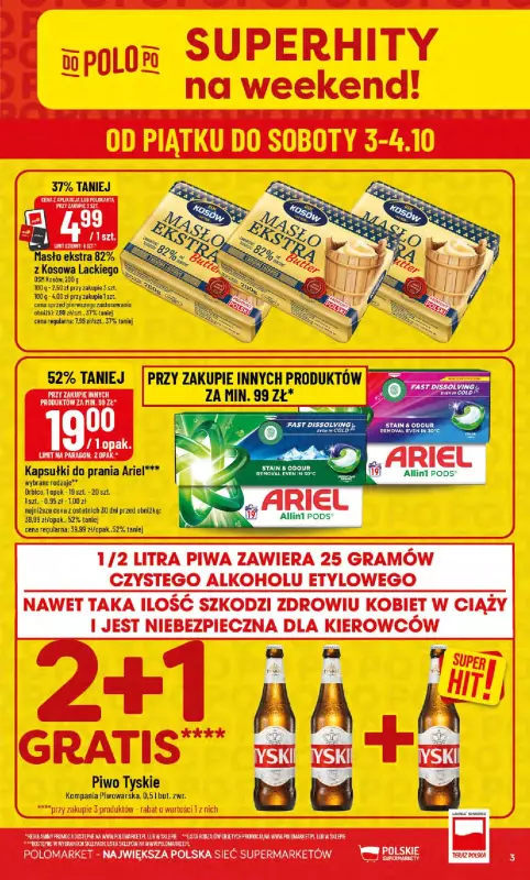 POLOmarket - gazetka promocyjna Gazetka od środy 01.10 do wtorku 07.10 - strona 3