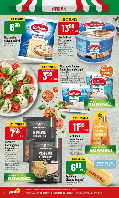 POLOmarket - gazetka promocyjna Włoskie produkty od środy 01.10 do wtorku 14.10 - strona 2