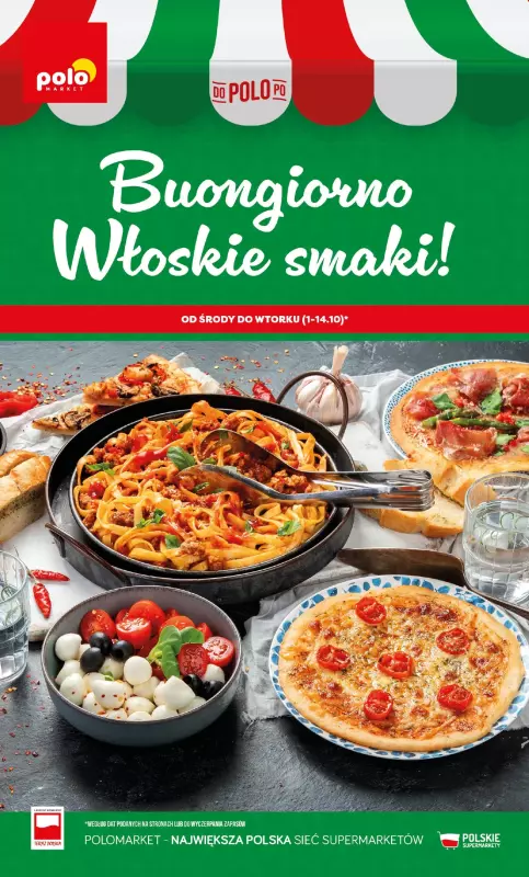 POLOmarket - gazetka promocyjna Włoskie produkty od środy 01.10 do wtorku 14.10