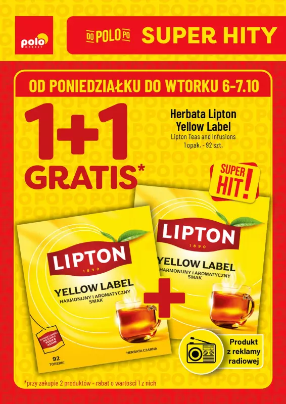 POLOmarket - gazetka promocyjna Super hity od poniedziałku 06.10 do wtorku 07.10