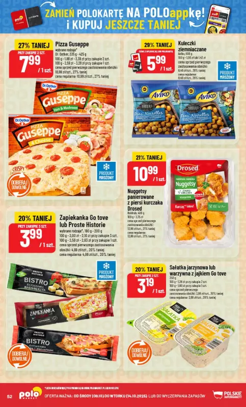 POLOmarket - gazetka promocyjna Gazetka od środy 08.10 do wtorku 14.10 - strona 52