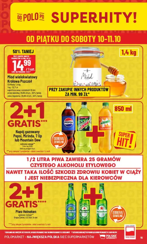 POLOmarket - gazetka promocyjna Gazetka od środy 08.10 do wtorku 14.10 - strona 15