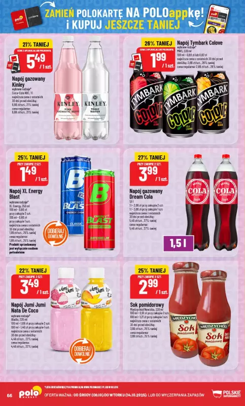 POLOmarket - gazetka promocyjna Gazetka od środy 08.10 do wtorku 14.10 - strona 66
