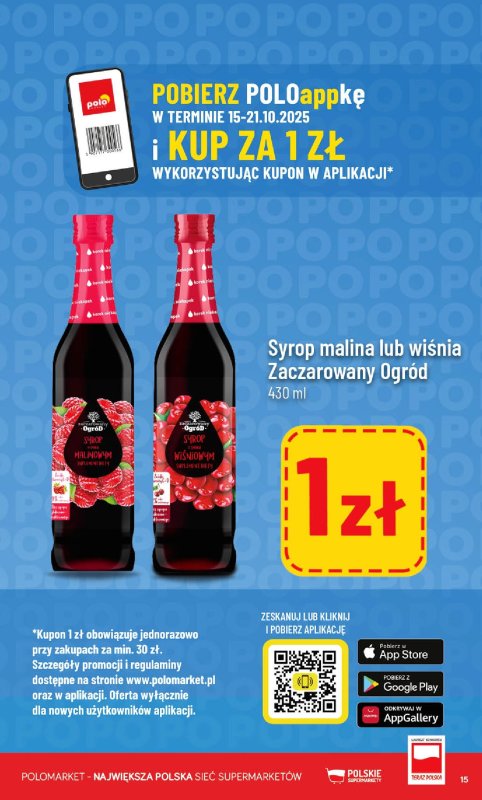 POLOmarket - gazetka promocyjna Gazetka od środy 15.10 do wtorku 21.10 - strona 15