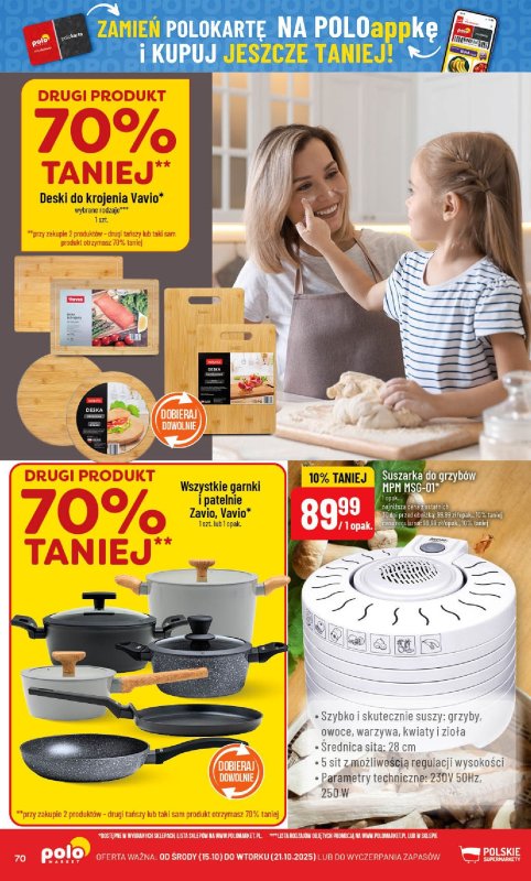 POLOmarket - gazetka promocyjna Gazetka od środy 15.10 do wtorku 21.10 - strona 70