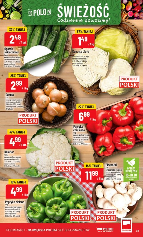 POLOmarket - gazetka promocyjna Gazetka od środy 15.10 do wtorku 21.10 - strona 23