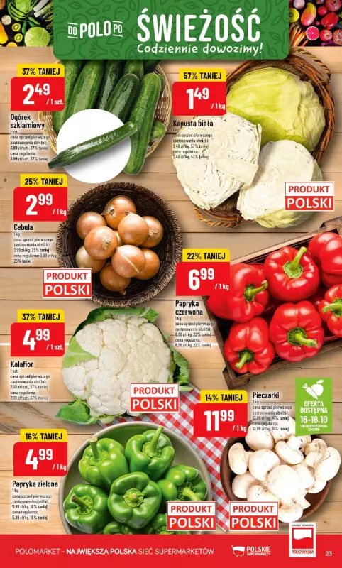 POLOmarket - gazetka promocyjna Gazetka od środy 15.10 do wtorku 21.10 - strona 23