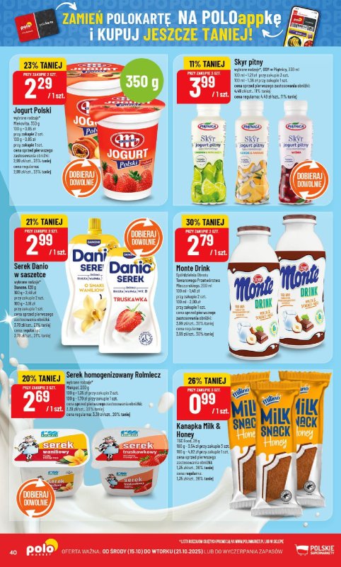 POLOmarket - gazetka promocyjna Gazetka od środy 15.10 do wtorku 21.10 - strona 40