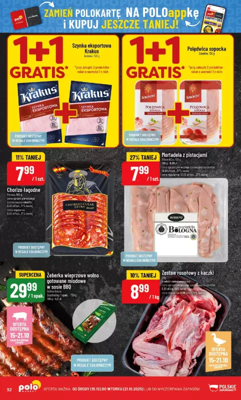 POLOmarket - gazetka promocyjna Gazetka od środy 15.10 do wtorku 21.10 - strona 32