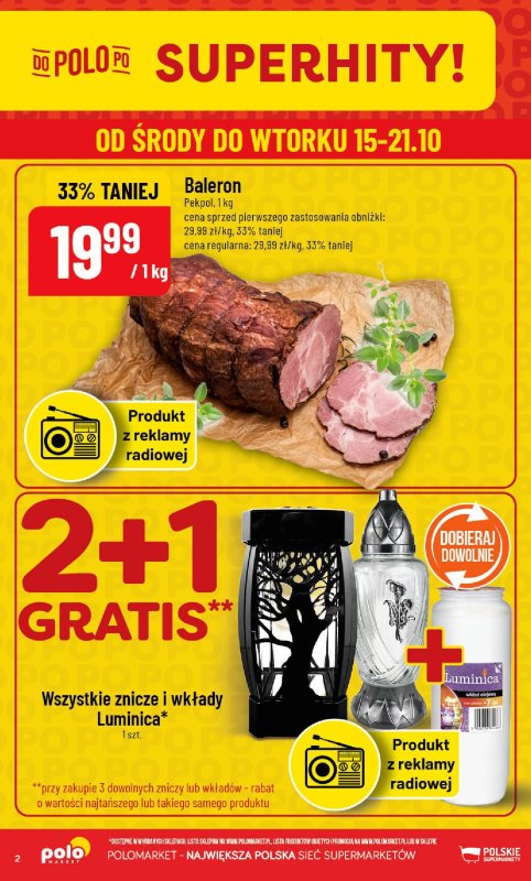 POLOmarket - gazetka promocyjna Gazetka od środy 15.10 do wtorku 21.10 - strona 2