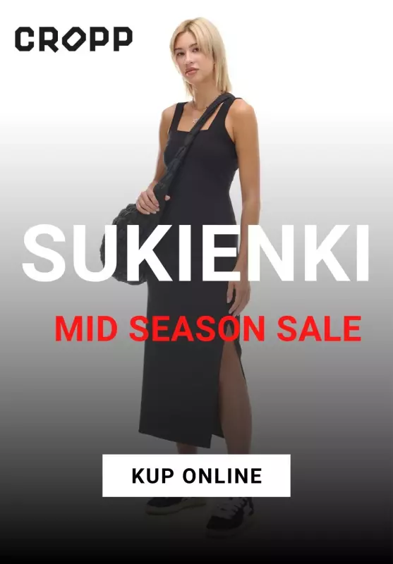 Cropp - gazetka promocyjna Mid Season Sale: Sukienki od piątku 11.10 