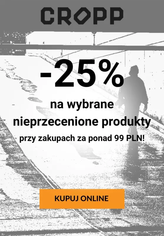 Cropp - gazetka promocyjna -25% na wybrane nieprzecenione produkty od wtorku 29.10 do środy 30.10