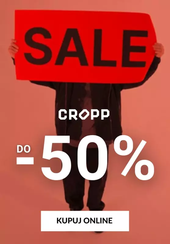 Cropp - gazetka promocyjna Do -50% na wyprzedaży od wtorku 24.12 