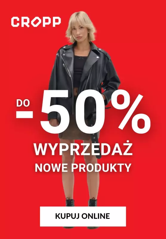 Cropp - gazetka promocyjna Nowe produkty na wyprzedaży do -50% od wtorku 07.01 