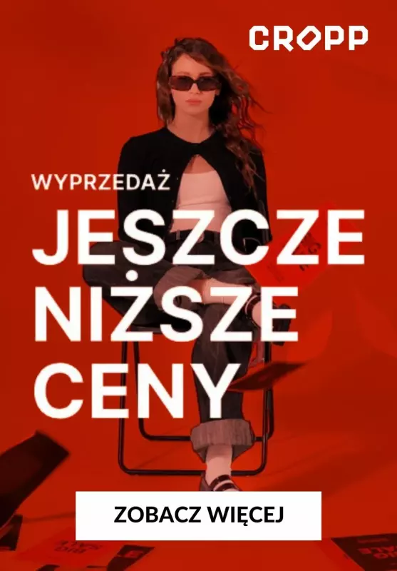 Cropp - gazetka promocyjna Wyprzedaż - jeszcze niższe ceny od czwartku 09.01 