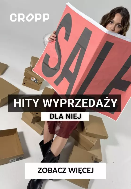 Cropp - gazetka promocyjna HITY wyprzedaży dla niej od piątku 17.01 