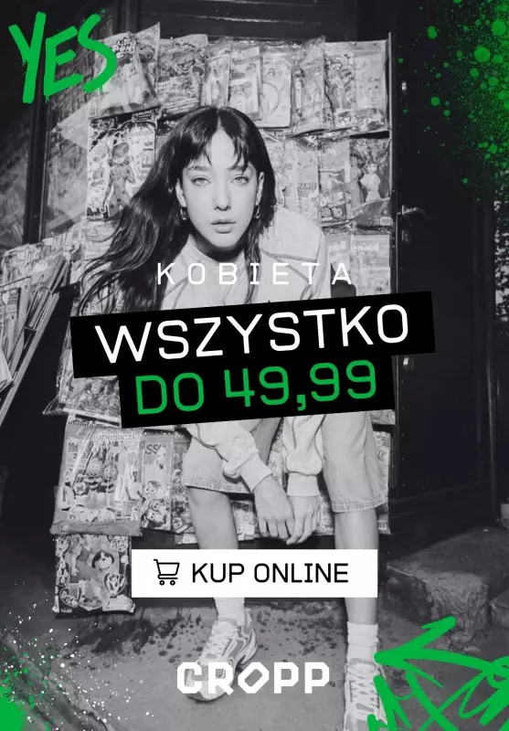 Cropp - gazetka promocyjna SALE dla Niej - wszystko do 49,99 PLN od środy 12.02 do wtorku 18.02