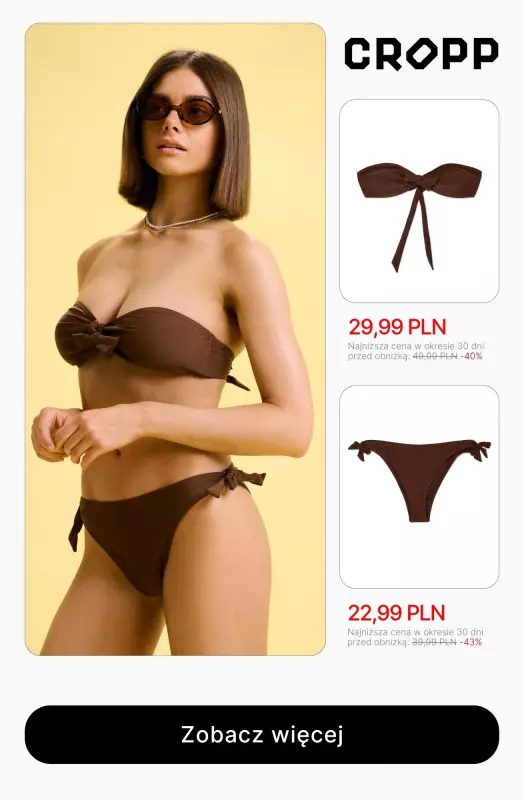 Cropp - gazetka promocyjna SALE - Stroje kąpielowe od czwartku 03.07 do środy 09.07 - strona 5