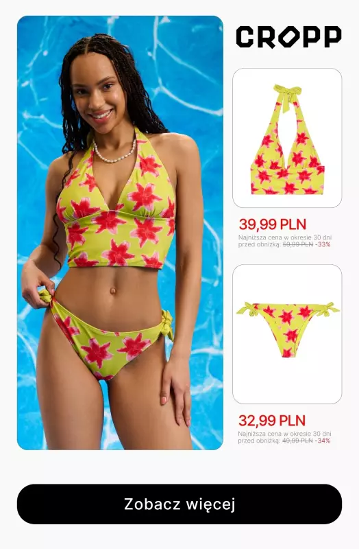 Cropp - gazetka promocyjna SALE - Stroje kąpielowe   - strona 3