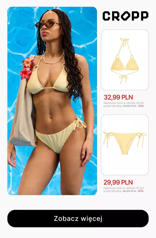 Cropp - gazetka promocyjna SALE - Stroje kąpielowe   - strona 2