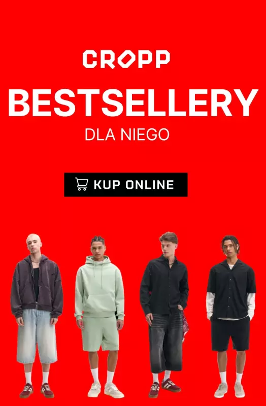 Cropp - gazetka promocyjna Bestsellery dla niego do -70% od środy 30.07 