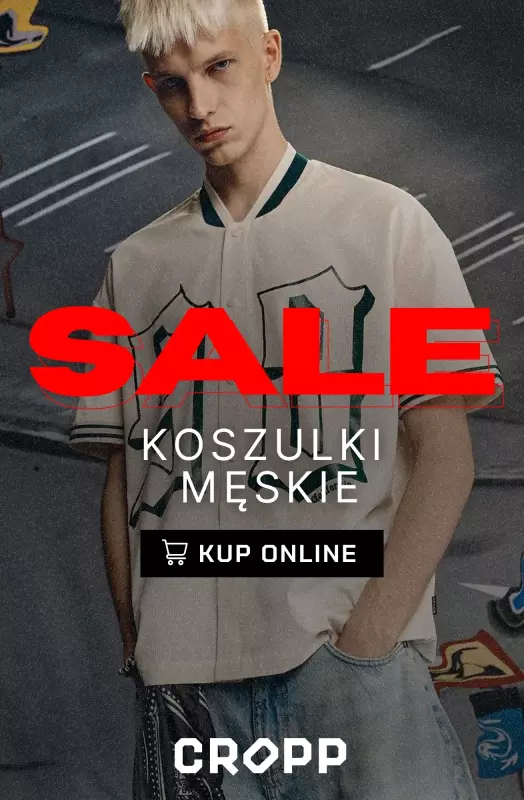 Cropp - gazetka promocyjna Wyprzedaż: Koszulki męskie od środy 06.08 