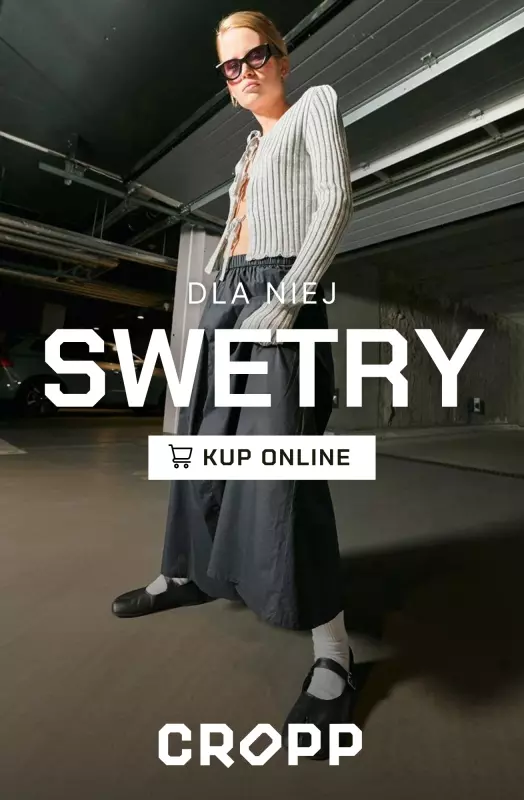 Cropp - gazetka promocyjna Modne swetry na chłodne dni  