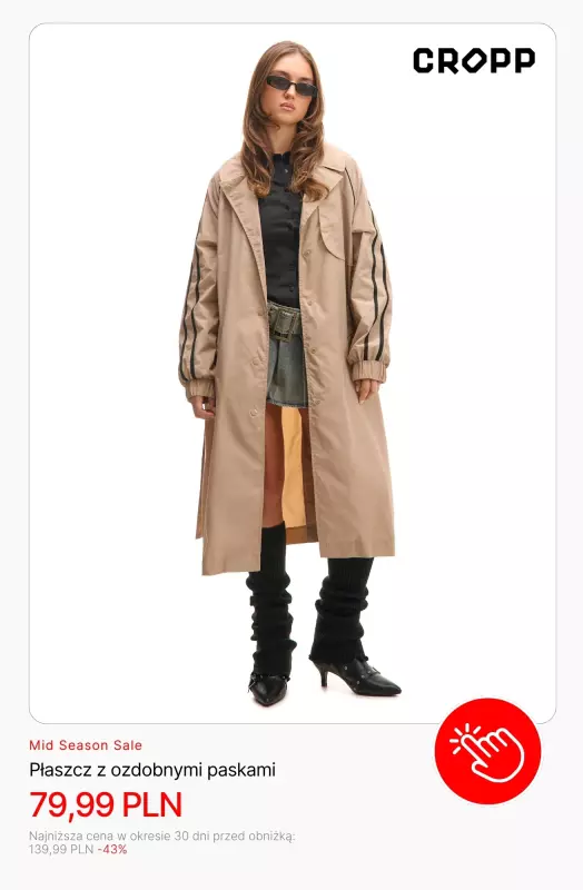 Cropp - gazetka promocyjna Mid Season Sale: dla niej od czwartku 09.10 do czwartku 30.10 - strona 2
