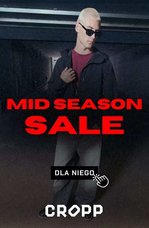 Cropp - gazetka promocyjna Mid Season Sale: dla niego od czwartku 09.10 do czwartku 30.10