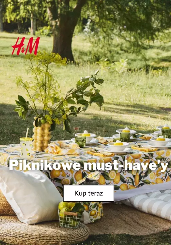 H&M - gazetka promocyjna Piknikowe must-have'y od środy 03.04 do wtorku 09.04