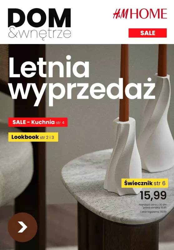 H&M - gazetka promocyjna Dom i Wnętrze I Letnia wyprzedaż od 15,99 zł od piątku 28.06 do czwartku 04.07