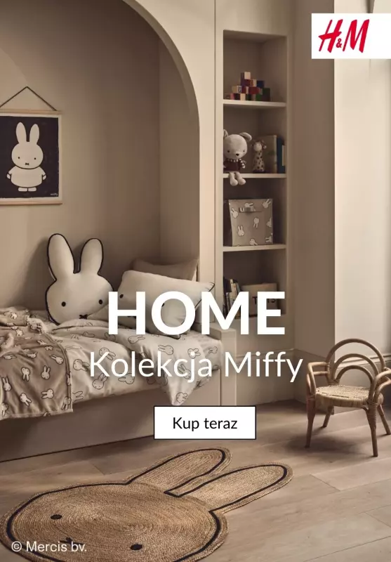 H&M - gazetka promocyjna HOME: Kolekcja Miffy od piątku 11.10 do piątku 18.10