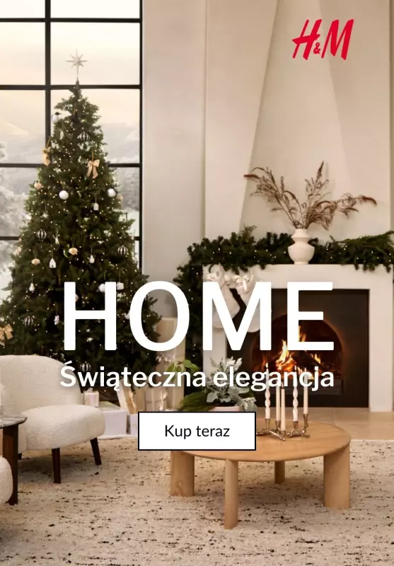 H&M - gazetka promocyjna HOME: Świąteczna elegancja  