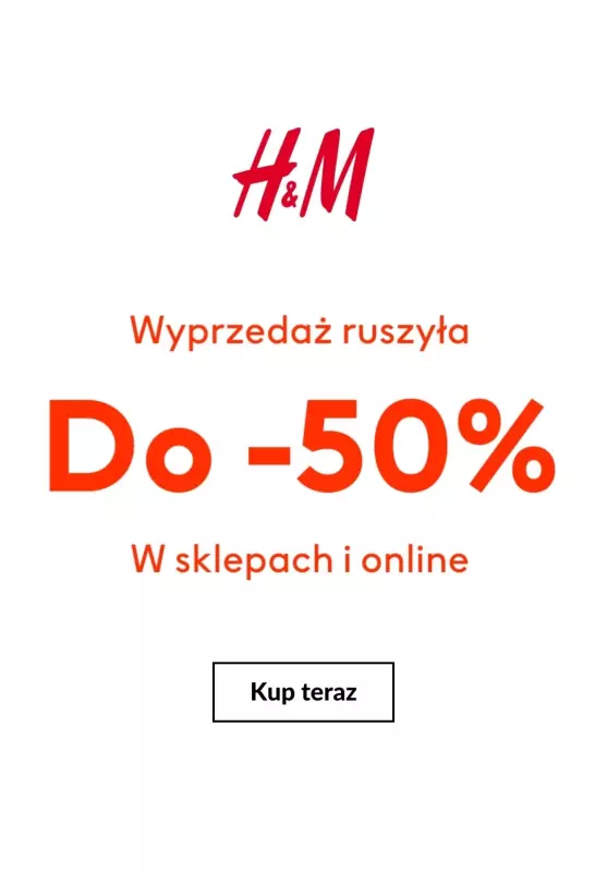 H&M - gazetka promocyjna Wyprzedaż do -50% od poniedziałku 16.12 do niedzieli 22.12