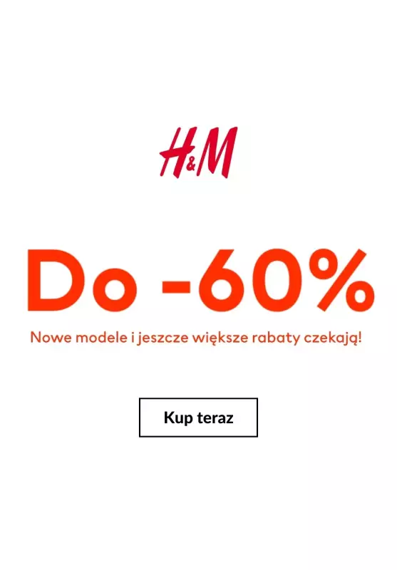 H&M - gazetka promocyjna Do -60% SALE od wtorku 07.01 do poniedziałku 13.01