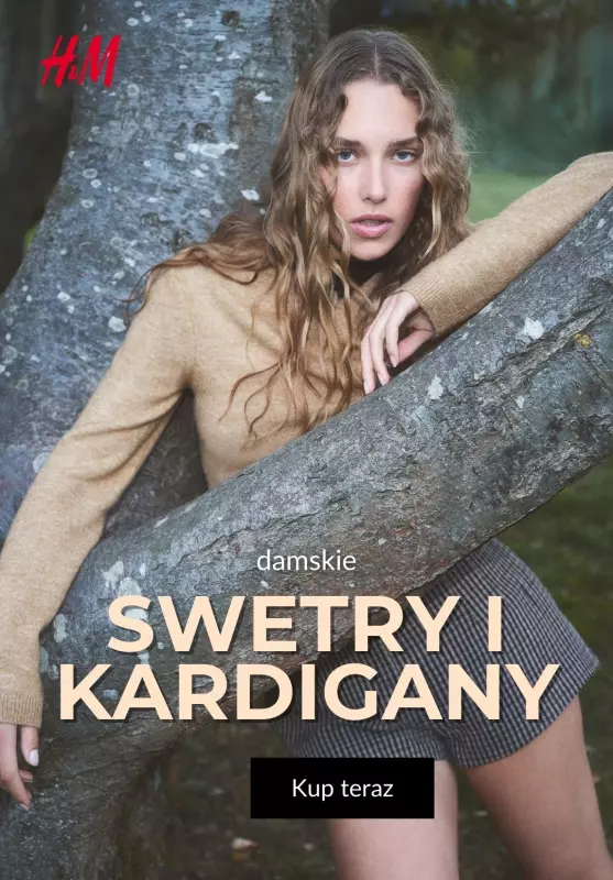 H&M - gazetka promocyjna Damskie swetry i kardigany od środy 05.03 