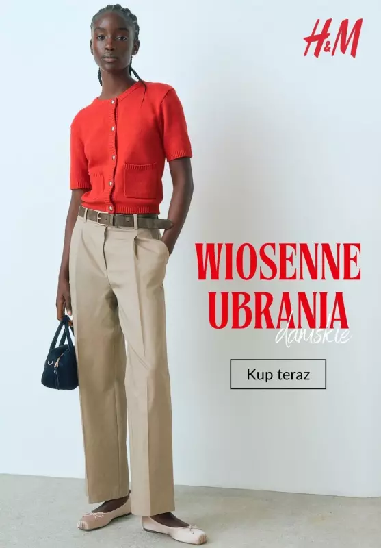 H&M - gazetka promocyjna Wiosenne ubrania damskie od wtorku 06.05 