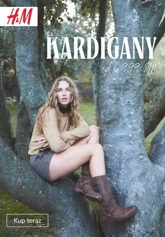 H&M - gazetka promocyjna Kardigany damskie od 49,99 PLN od czwartku 15.05 