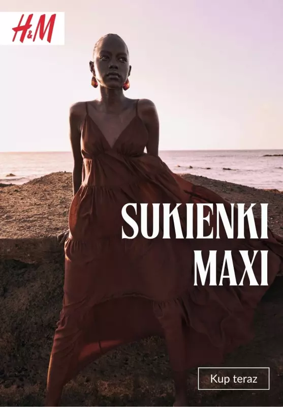 H&M - gazetka promocyjna Sukienki MAXI od piątku 16.05 