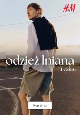 H&M - gazetka promocyjna Męska odzież LNIANA od soboty 31.05 