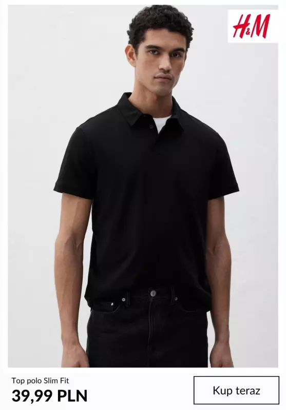 H&M - gazetka promocyjna Męskie koszuli POLO od 39,99 PLN   - strona 2